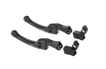 Bremshebel-Set kurz (137 mm), einstellbar - MG BIKETEC - Vespa GTS/HPE 125-310 ccm (ab Bj. 2023) - schwarz mit ABE